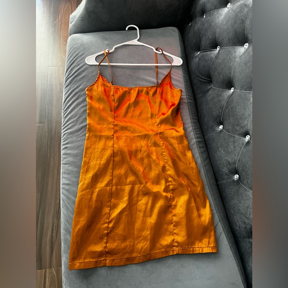 PrettyLittleThing Burnt orange dress, worn twice